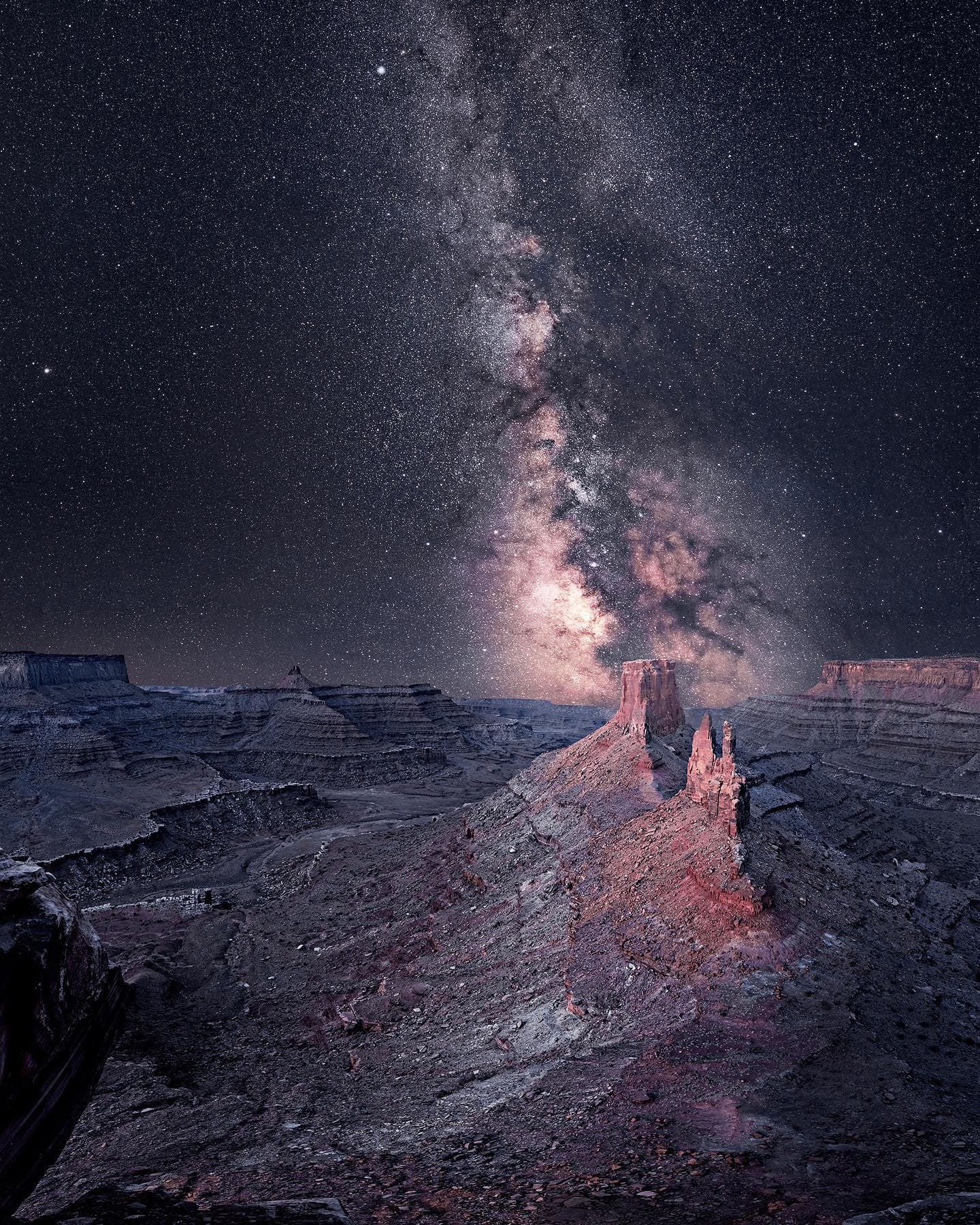 Canyon Night Background